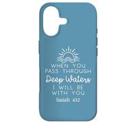 Custodia per iPhone 17 When You Pass Through Waters I Will Be With You Isaiah 43:2