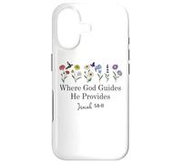 Custodia per iPhone 17 Where God Guides He Provides Isaiah 58:11 Jesus Bible Verse