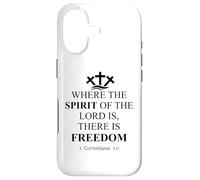 Custodia per iPhone 17 Where the Spirit of the Lord is There is Freedom Christian