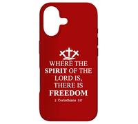 Custodia per iPhone 17 Where the Spirit of the Lord is There's Freedom US Christian