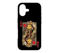 Custodia per iPhone 17 Whimsical Queen Bee - Carte da gioco a forma di cuore