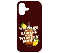 Custodia per iPhone 17 Whiskey Quote When Life Hands You Lemons Whiskey