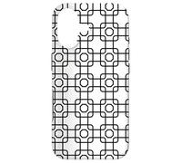 Custodia per iPhone 17 White Black Monochrome Geometry Hexagon Octagon Pattern