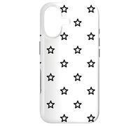 Custodia per iPhone 17 White Black Stars Night Constellations Sky Pattern