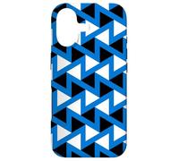 Custodia per iPhone 17 White Blue Black Estonia Tricolor Zigzag Triangle Pattern
