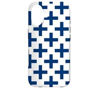Custodia per iPhone 17 White Blue Finland Cross Finnish Plus Language Pattern