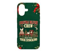 Custodia per iPhone 17 White Leghorn Chicken Funny Xmas Train Crew