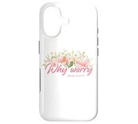 Custodia per iPhone 17 Why Worry - Matthew 6:28-29 Women & Girls Christian Lilies
