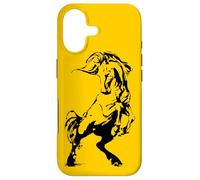 Custodia per iPhone 17 Wild Mustang allevamento cavallo Stencil Art equestre uomini
