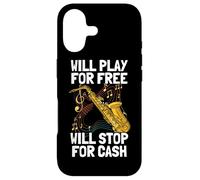 Custodia per iPhone 17 Will play for free sassofono giocatore