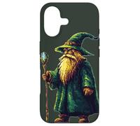 Custodia per iPhone 17 Wise Wizard in stile retrò pixel art per bambini, ragazze e ragazzi