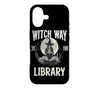 Custodia per iPhone 17 Witch Way to the Library Libro spettrale di Halloween Witch Lover