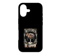 Custodia per iPhone 17 Witches Be Sippin Witch, cocktail retrò per Halloween