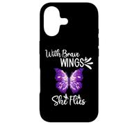 Custodia per iPhone 17 With Brave Wings She Flies Sign She Flies With Her Own Wings