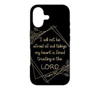 Custodia per iPhone 17 Women’s Christian Bible Verse: I Will Not Be Afraid of Evil