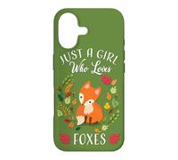 Custodia per iPhone 17 Womens Kids Fall Leaves Boho Just A Girl Who Loves Foxes
