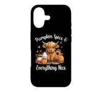 Custodia per iPhone 17 Womens Pumpkin Spice & Everything Nice Highland Cow Lover