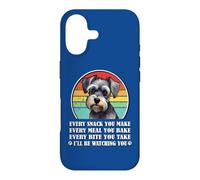 Custodia per iPhone 17 Womens Retro Vintage Every Snack Miniature Schnauzer Lover