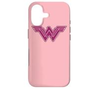 Custodia per iPhone 17 Wonder Woman Movie Pink Geometric Pattern Logo