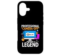 Custodia per iPhone 17 Work From Home Professional Camera Off Legend Humor