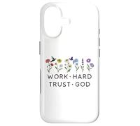 Custodia per iPhone 17 Work Hard Trust in God Jesus Bible Verse Christian Scripture