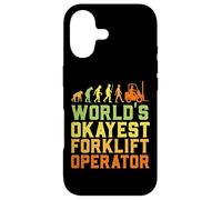 Custodia per iPhone 17 World's Okayest Certified Forklift Operator Evolution