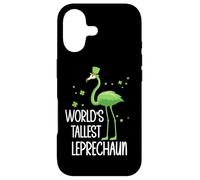 Custodia per iPhone 17 World's Tallest Leprechaun St Patricks Flamingo Shenanigans