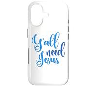 Custodia per iPhone 17 Ya'll Need Jesus Easter Christian Church Uomini Donne Ragazzi Ragazza