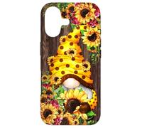 Custodia per iPhone 17 Yellow Sunflower Gnome For Women Cute Summer Flower Pattern