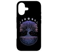 Custodia per iPhone 17 Yggdrasil Albero della Vita Norreno Fasi vichinghe della Luna