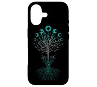 Custodia per iPhone 17 Yggdrasil - Mondiale "Moon Phases Tree of Life - Pagan Art