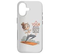 Custodia per iPhone 17 Yoga perché prendere a pugni le persone è sbagliato Gli amanti dello yoga Yoga divertente