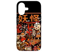 Custodia per iPhone 17 Yokai giapponese minimalista Mostri coreano asiatico Kawaii