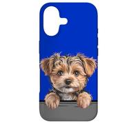 Custodia per iPhone 17 Yorkipoo Carino Peeking Yorkie Poo Mix Dog Lover