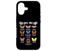 Custodia per iPhone 17 You Are Butterfly Beautiful Christian Religious Bible Verse