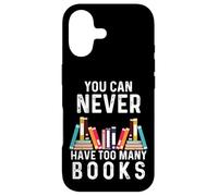 Custodia per iPhone 17 You Can Never Have Too Many Books Book Lover Men Women Kids