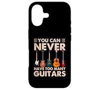 Custodia per iPhone 17 You Can Never Have Too Many Guitars Music Guitar