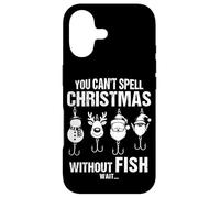Custodia per iPhone 17 You Can't Spell Christmas Without Fish Divertente Pesca Umorismo