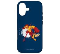 Custodia per iPhone 17 Young Justice Splatter Art Kid Flash Logo