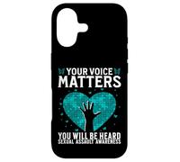 Custodia per iPhone 17 Your Voice Matters Support Sexual Assault Awareness Gifts