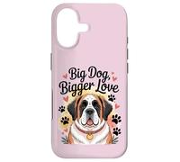 Custodia per iPhone 17 Zampe e cuori di San Bernardo - Big Dog Bigger Love