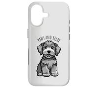 Custodia per iPhone 17 Zampe e relax divertente carino cucciolo di cane cartone animato