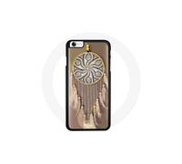 Custodia per iPhone 4/4S Sogni d'oro beige giallo nero dolcezza tenerezza cuore protezione indiano piuma