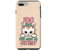 Custodia per iPhone 7 Plus/8 Plus 100 giorni in cui devi essere un gattino, simpatici bambini del centesimo giorno di scuola