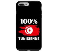 Custodia per iPhone 7 Plus/8 Plus 100% Tunisienne et fière de l'être drapeau de la tunisie