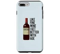 Custodia per iPhone 7 Plus/8 Plus 1959 COME IL VINO FINE I GET BETTER WITH AGE Birthday Meme