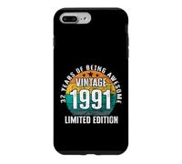 Custodia per iPhone 7 Plus/8 Plus 32° Compleanno Leggendario Anno di Nascita 1991 Edizione
