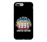 Custodia per iPhone 7 Plus/8 Plus 32° Compleanno Leggendario Anno di Nascita 1991 Edizione