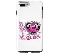Custodia per iPhone 7 Plus/8 Plus 32nd Birthday Queen Pink Wine 32 Years Old Women Girls