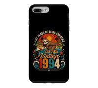 Custodia per iPhone 7 Plus/8 Plus 32nd Birthday Retro Sloth Tropical Vintage 1994 32 Years Old